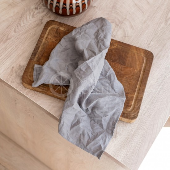 Soft linen kitchen towel 35x50 GREY